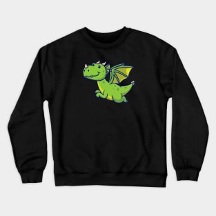 Cute Dragon Flying Cartoon Crewneck Sweatshirt